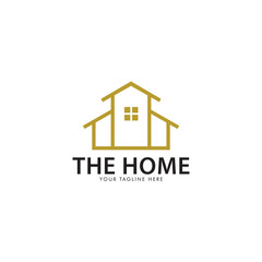 Home Builder Realty Logo template, vector elegance