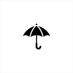 icon umbrella isolated on white