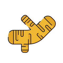 Vegetable Icon. Ginger Icon.