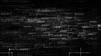 Futuristic simulation of 5G network concept, artificial intelligence deep learning performing analytic computational head up display