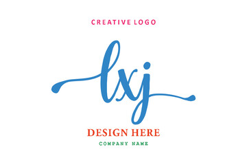LXJ  Lettering logo is simple, easy to understand and authoritative
