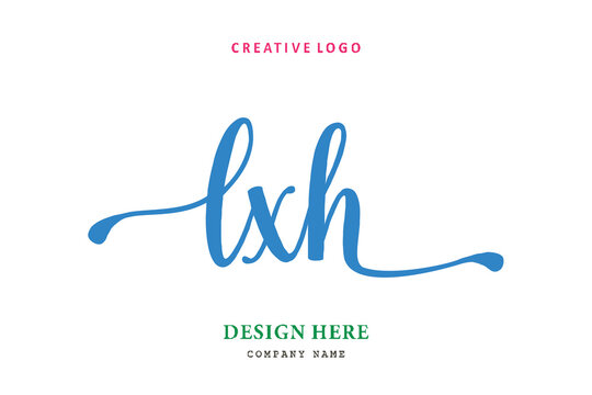 LXH  Lettering logo is simple, easy to understand and authoritative