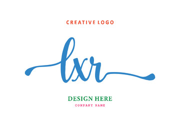 LXR  Lettering logo is simple, easy to understand and authoritative