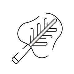 Vegetable Line Icon. Spinach Icon.