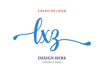 LXZ  Lettering logo is simple, easy to understand and authoritative