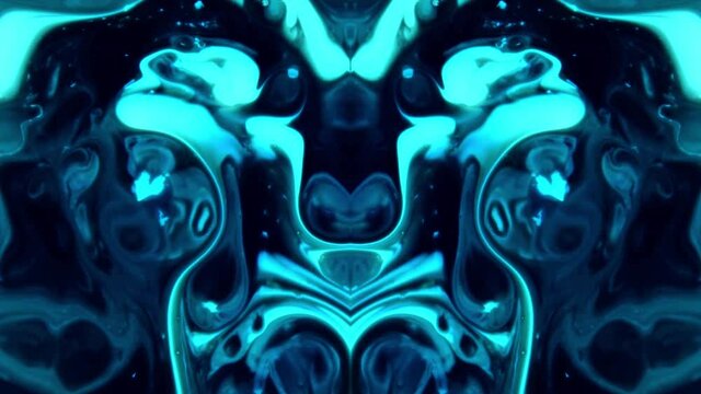 Abstract fluid in motion. Neon lighting. Psychedelic background