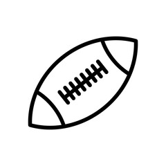 Ball, American football line icon. simple design editable. Design template vector