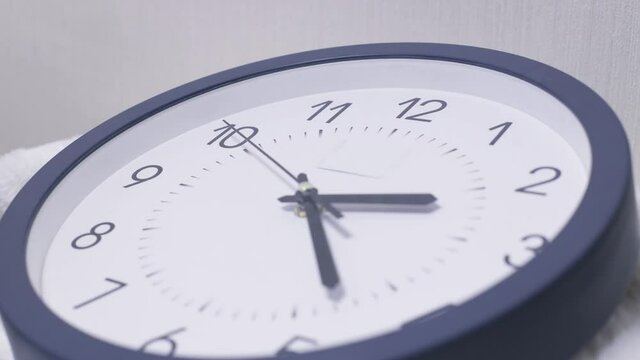 Time is running out. Time lapse time going by on alarm clock