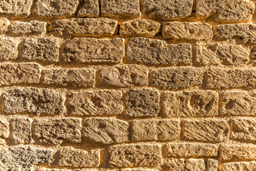 closeup red brick masonry wall background