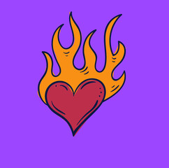 beautiful bright color illustration on the theme of love