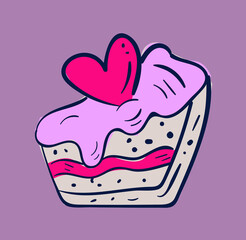 beautiful bright color illustration on the theme of love