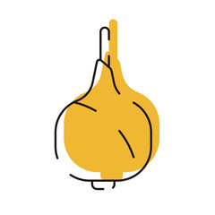 Vegetable Icon. Onion Line Icon. 