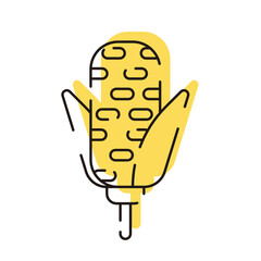 Vegetable Icon. Corn Line Icon. 