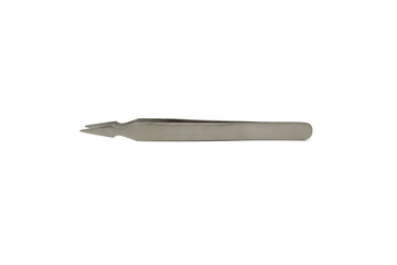 Precision Stainless Steel Tweezers or Sharp Tweezers isolated on white background with clipping path...