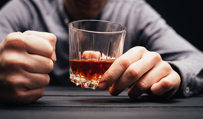 person holding a glass