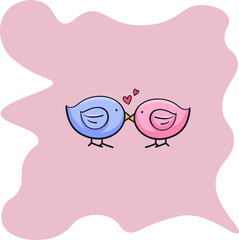 beautiful bright color illustration on the theme of love