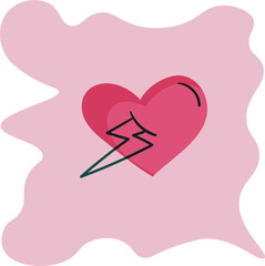 beautiful bright color illustration on the theme of love