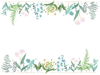 春の優しい色使いのオシャレな植物やお花の白バックのイラスト Wall Mural こみち 奥村 春の優しい色使いのオシャレな植物やお花の白バックのイラスト Wall Mural こみち 奥村