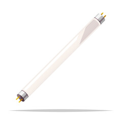 Tube fluorescent lamp vector isolated illustration