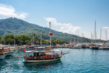 Gocek Town view in Turkey