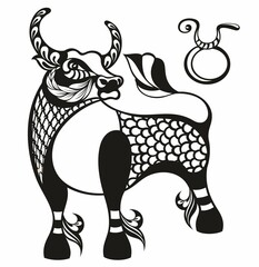 Taurus horoscope sign in twelve zodiac 