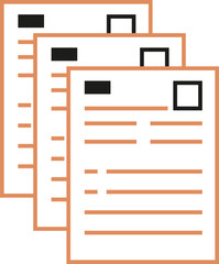 Business infographic and visualization element. Colored icon.