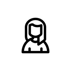 Female avatar icon with Venus symbol as a symbol of feminism. Icon design for international women's day celebrations