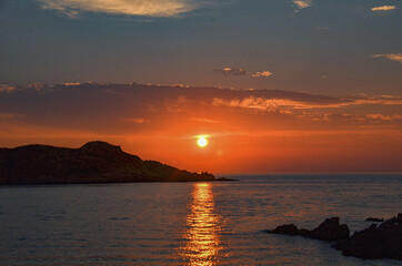 Fototapeta premium Sonnenuntergang in Sardinien