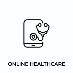 online pharmacy icon vector. online medical sign symbol for modern design. Vector illustration	