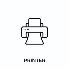 printer icon vector. printer sign symbol for modern design. Vector illustration	