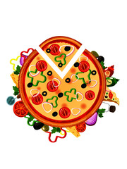 pizza illustration