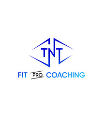 TNT Fit pro coaching logo template, Vector logo for business and company identity 