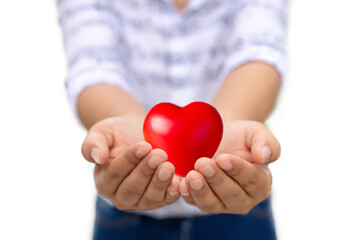 Obraz premium Health insurance or love concept