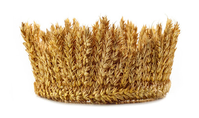crown made of wheat ears of cereals