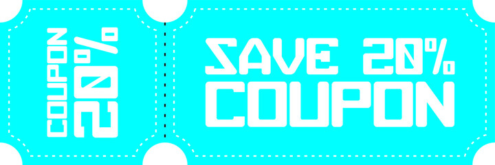 This vector coupon is perfect for offline or online stores