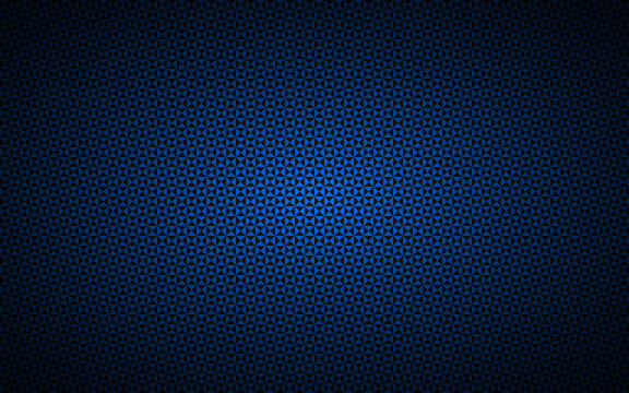 Abstract black and blue triangular background with gradient. Carbon fiber texture