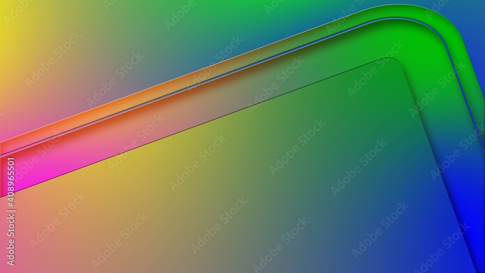 Poster abstract background of graphic elements - frame and background in different colours gradient with sp