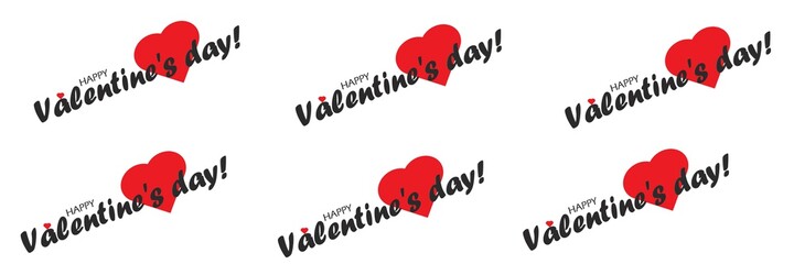 Valentines day background with hearts