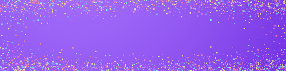 Festive popular confetti. Celebration stars. Color