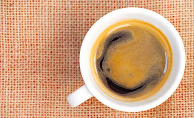 cup of coffee on table