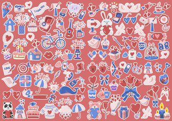 valentine illustration Vector for banner