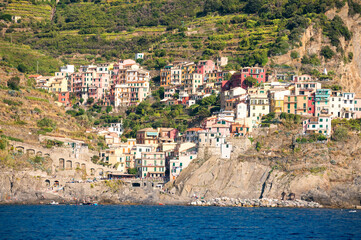 Fototapeta na wymiar View of the Cinque Terre, Italy