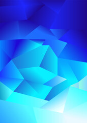 Fototapeta premium abstract blue polygon background gradient