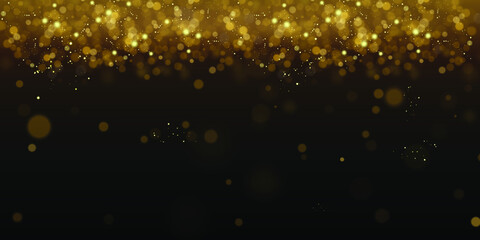 Glittering particles of fairy dust. Magic concept.
Abstract festive background. Christmas background. Space background.