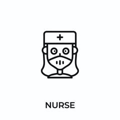 face mask icon vector. medical mask sign symbol for modern design. Vector illustration	