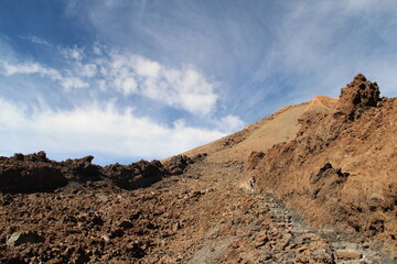 Teide landscape with blue sky