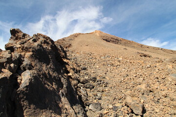 Teide landscape with blue sky