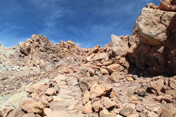 Fototapeta premium Teide landscape with blue sky