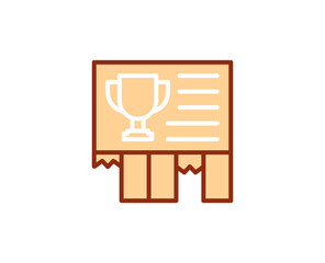 Ad flat icon. Thin line signs for design logo, visit card, etc. Single high-quality outline symbol for web design or mobile app. Marketing outline pictogram.