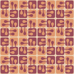 Simple abstract seamless pattern - decorative accent for any surfaces.